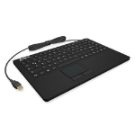 ICY BOX Keysonic (KSK-5230IN) Industrial Mini USB Keyboard w/ Touchpad IP68 Waterproof & Dustproof Black