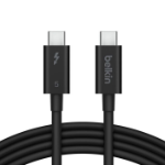 Belkin INZ005FQ1MBK Thunderbolt cable 1 m 120 Gbit/s Black