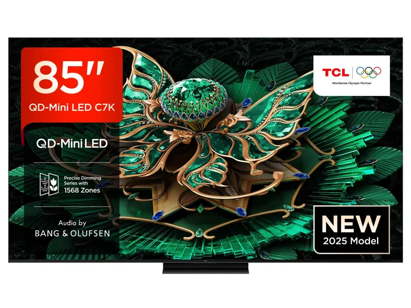TCL 85C7K-UK TV 2.16 m (85") 4K Ultra HD Smart TV Wi-Fi Black 3000 cd/m²
