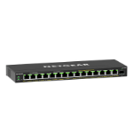 NETGEAR GS316EPP Managed Gigabit Ethernet (10/100/1000) Power over Ethernet (PoE) Black -