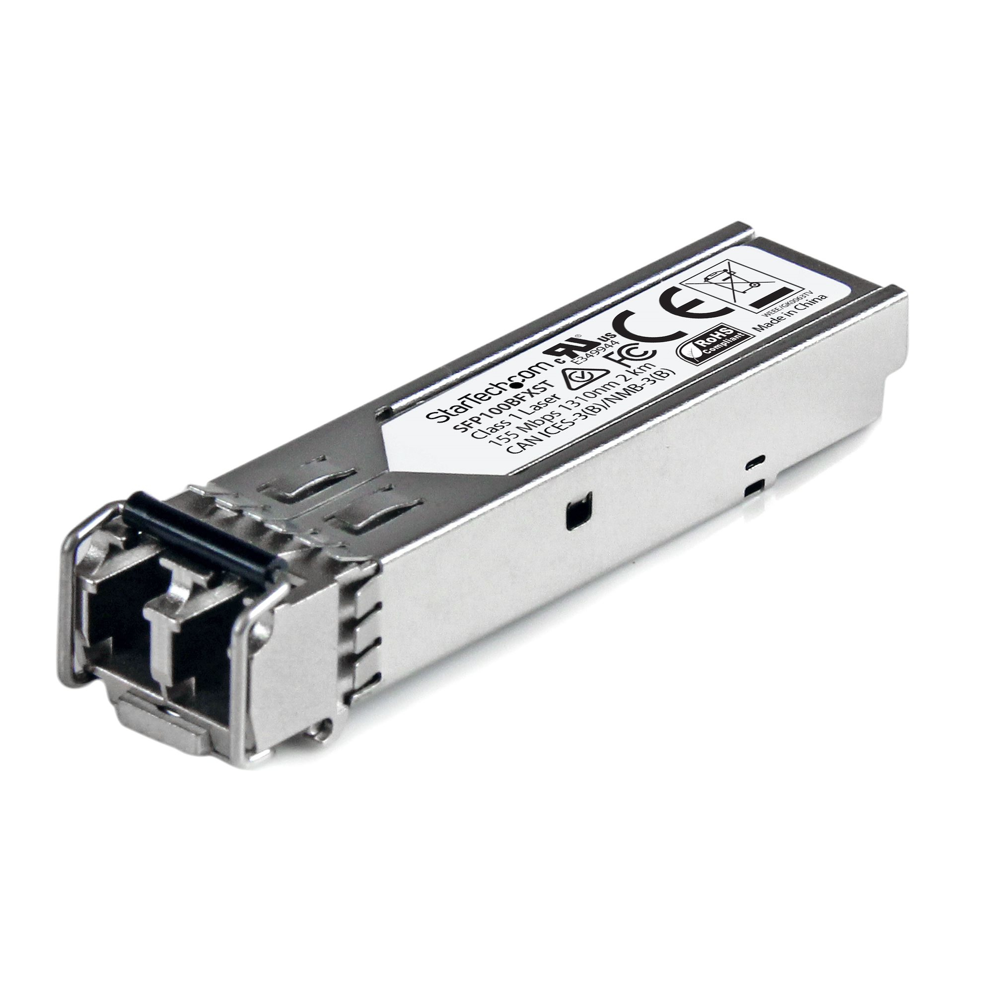 Image of StarTech.com MSA Compliant SFP Transceiver Module - 100BASE-FX~MSA...