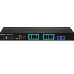 Trendnet TPE-1620WS netwerk-switch Managed L2 Gigabit Ethernet (10/100/1000) Power over Ethernet (PoE) 1U Zwart