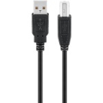 Goobay 68902 USB cable 5 m USB 2.0 USB A USB B Black