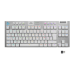 Logitech G G915 TKL clavier Jouer RF sans fil + Bluetooth QWERTY Anglais Blanc