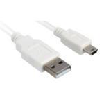 Sharkoon 1.5m, USB2.0 Mini-B/USB2.0-A USB cable USB A Mini-USB B White