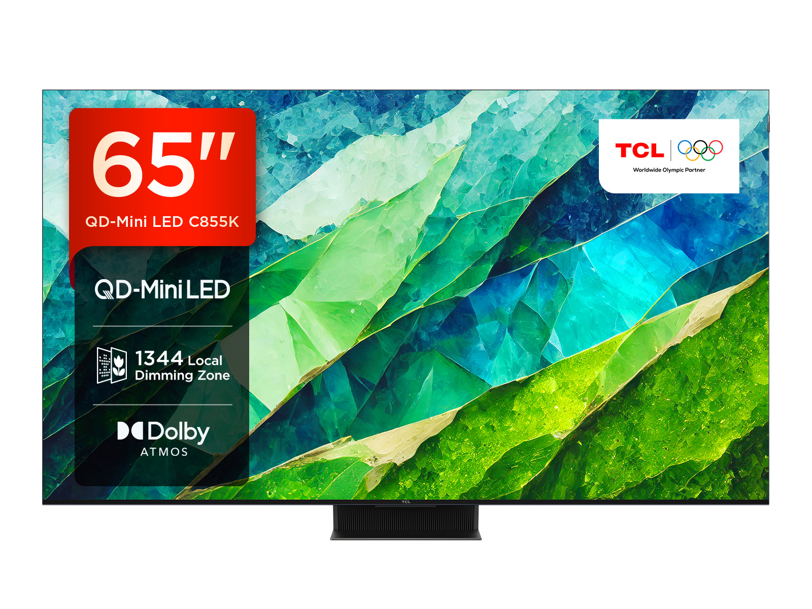 TCL 65C855K TV 165.1 cm (65") 4K Ultra HD Smart TV Wi-Fi Black 3500 cd/m²