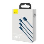 Baseus CAMLTYS-03 USB cable 1.5 m USB A USB C/Micro-USB B/Lightning Blue