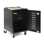 Loxit 6101 portable device management cart/cabinet Black