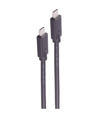 EU Product - USB Anschlusskabel Typ-C 2.0 100W schwarz 4m thumbnail