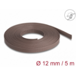DeLOCK Braided Sleeve rodent resistant stretchable 5 m x 12 mm brown