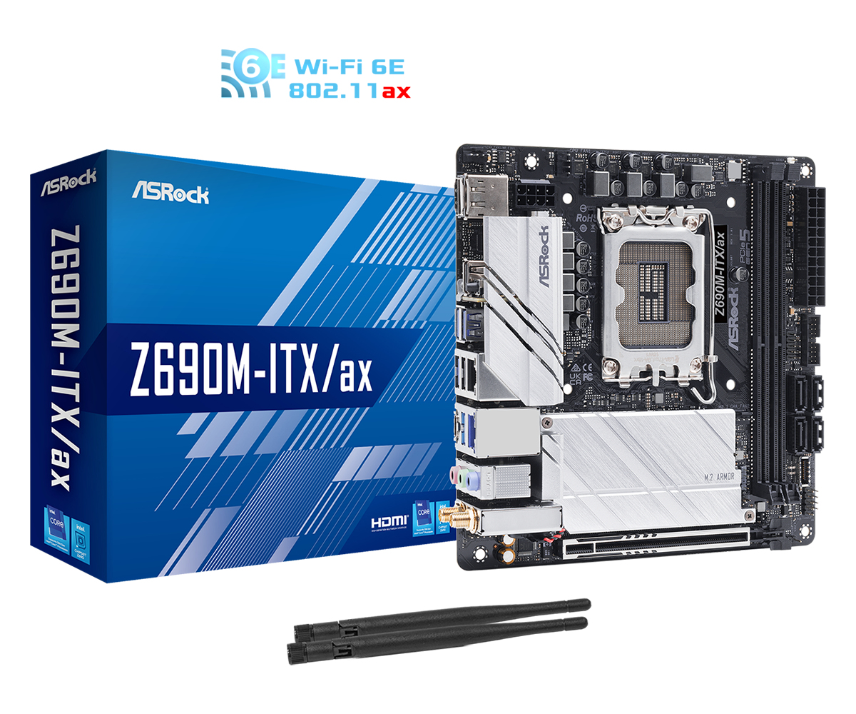 Image of Asrock Z690M-ITX/ax Intel Z690 LGA 1700 mini ITX