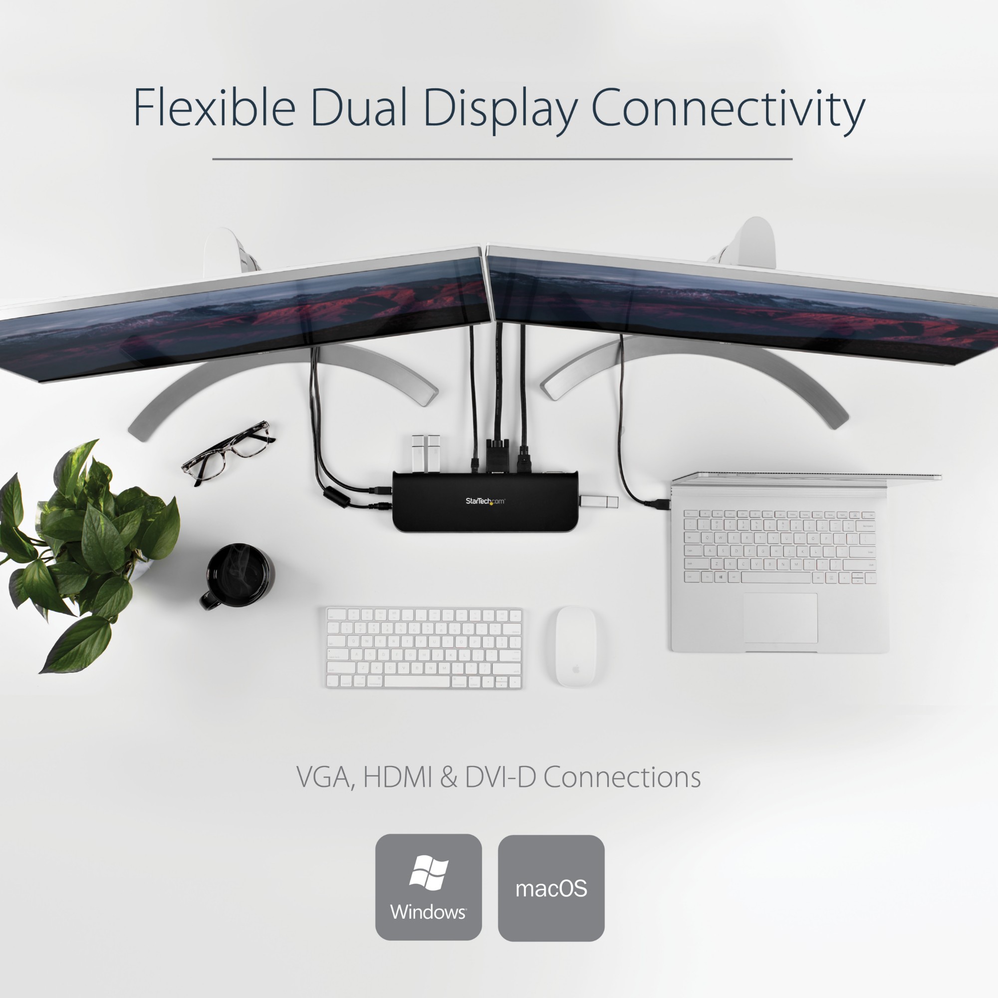 StarTech-com-Dual-Monitor-USB-3-0-Docking-Station-with-HDMI---DVI-VGA-Dual-Monitor-USB-3-0-Laptop-Docking-Station-with-HDMI-DVI-VGA--3x-USB-A-Hub--GbE--Audio--Universal-Type-A-Dock-for-Windows-macOS-ChromeOS---TAA-Compliant