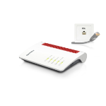 FRITZ!Box 7530 draadloze router Gigabit Ethernet Dual-band (2.4 GHz / 5 GHz) Zwart, Rood, Wit