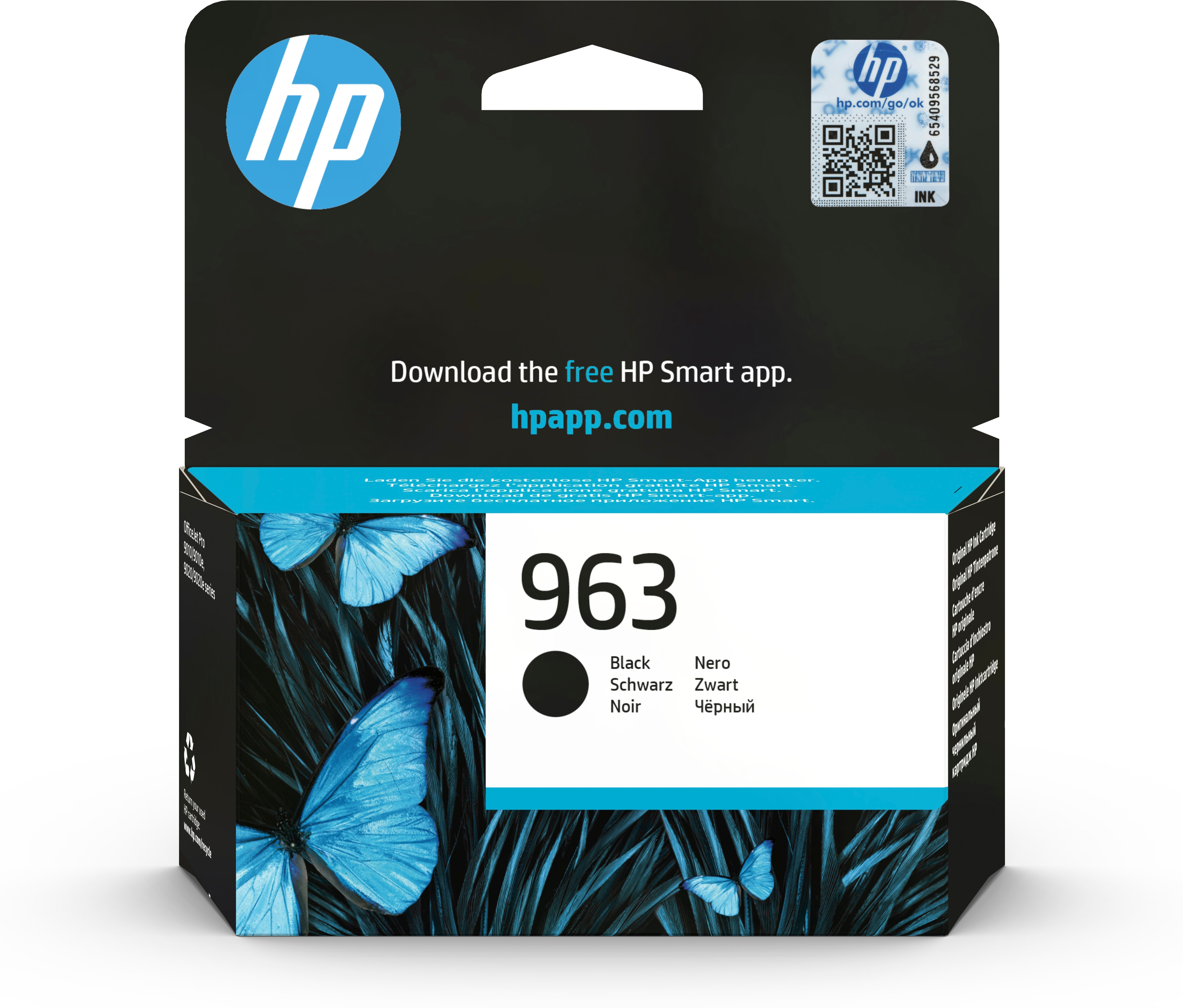Image of HP 3JA26AE/963 Ink cartridge black, 1K pages 24.09ml for HP OJ Pro...