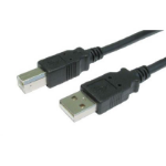 Cables Direct USB2-102K USB cable 2 m USB 2.0 USB A USB B Black