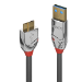 Lindy 36656 USB cable 0.5 m USB 3.2 Gen 1 (3.1 Gen 1) USB A Micro-USB B Grey