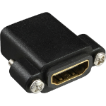 InLine HDMI Adapter Type A female / A female gold plated with flange, 4K2K