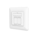 Digitus CAT 6A Class EA Network Outlet, Design-Compatible, Shielded, Flush Mount