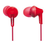 Panasonic RP-HJE125E-R headphones/headset Wired In-ear Music Red