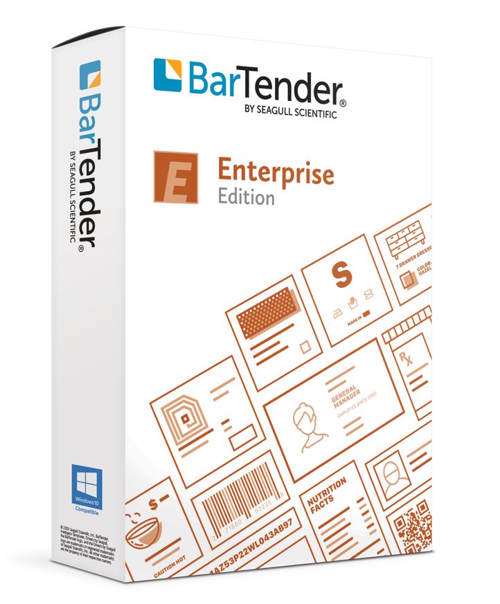 Seagull Seagull BarTender Enterprise. application license. 5 printers
