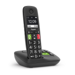 Gigaset E290 Analog/DECT telephone Caller ID Black