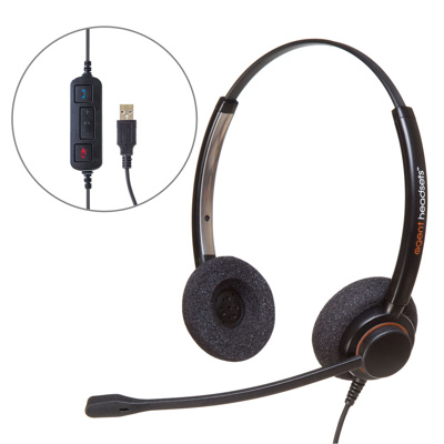 Image of AGENT AP-2U Binaural NC Headset PLX USB AG22-0296