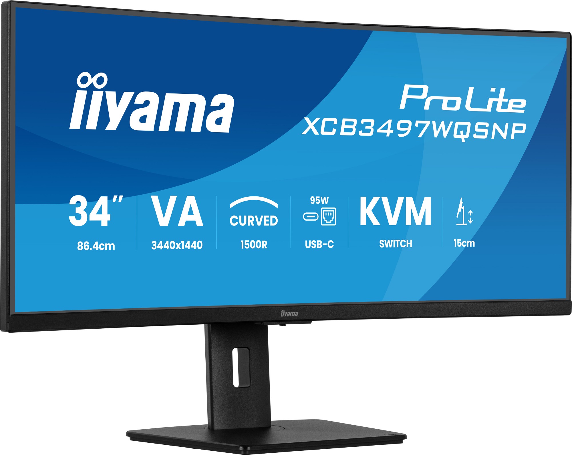 iiyama ProLite XCB3497WQSNP-B1 computer monitor 86.4 cm (34") 344