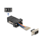 DeLOCK D-Sub 9 pin male to RJ12 female Assembly Kit black
