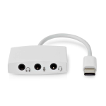 Nedis CCGP65900WT01 interface hub USB 2.0 Type-C White