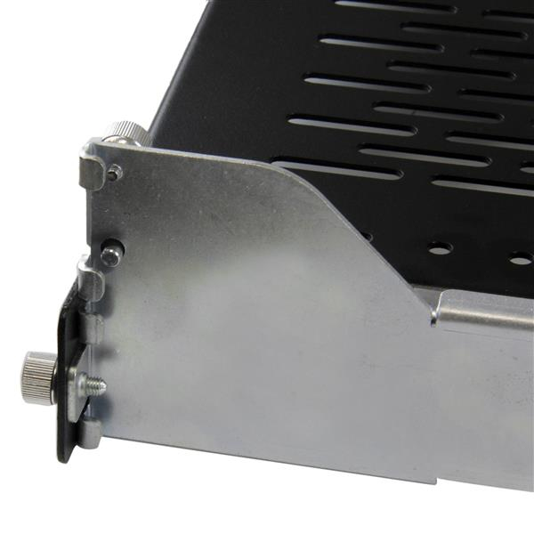 StarTech.com 2U Vented Sliding Rack Shelf w/ Cable Management Arm & Adjustable Mounting Depth - 50lbs / 22.7kg