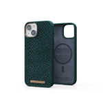 Njord byELEMENTS Salmon Leather Magsafe Case for Apple iPhone 14, Green