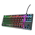 Trust GXT 833 Thado TKL keyboard Gaming USB QWERTY UK English Black