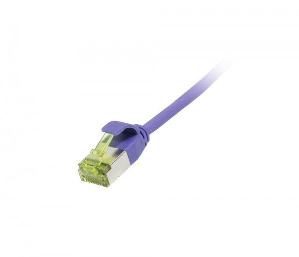 EU Product - Patchkabel RJ45 CAT6A 500Mhz lila U/FTP slimline rund d - Cable - Network thumbnail