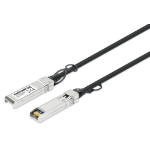 Intellinet SFP+ 10G Passive DAC Twinax Cable SFP+ to SFP+, 5 m (14 ft.), HPE-compatible, Direct Attach Copper, AWG 24, Black
