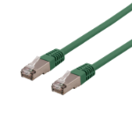 Deltaco STP-61GAU networking cable Green 1 m Cat6a U/FTP (STP)