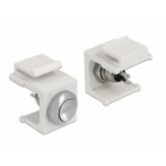 DeLOCK 86401 wire connector Keystone Stainless steel, White