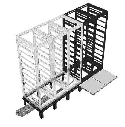 Image of Accu-Tech Raised Floor Support Angles 1 Bay for BGR 27"/32"