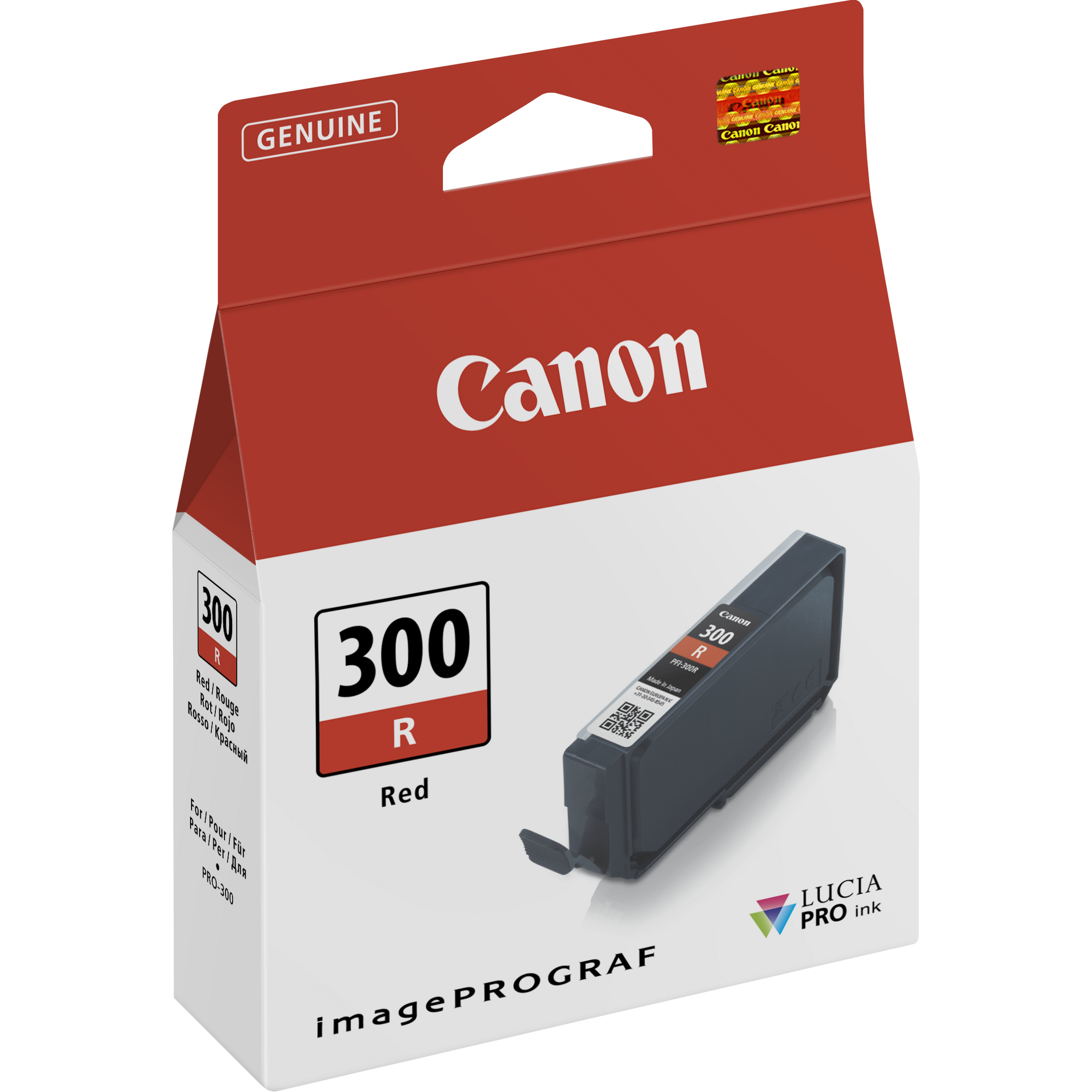 Image of Canon 4199C001/PFI-300R Ink cartridge red 14,4ml for Canon IPF Pro 300