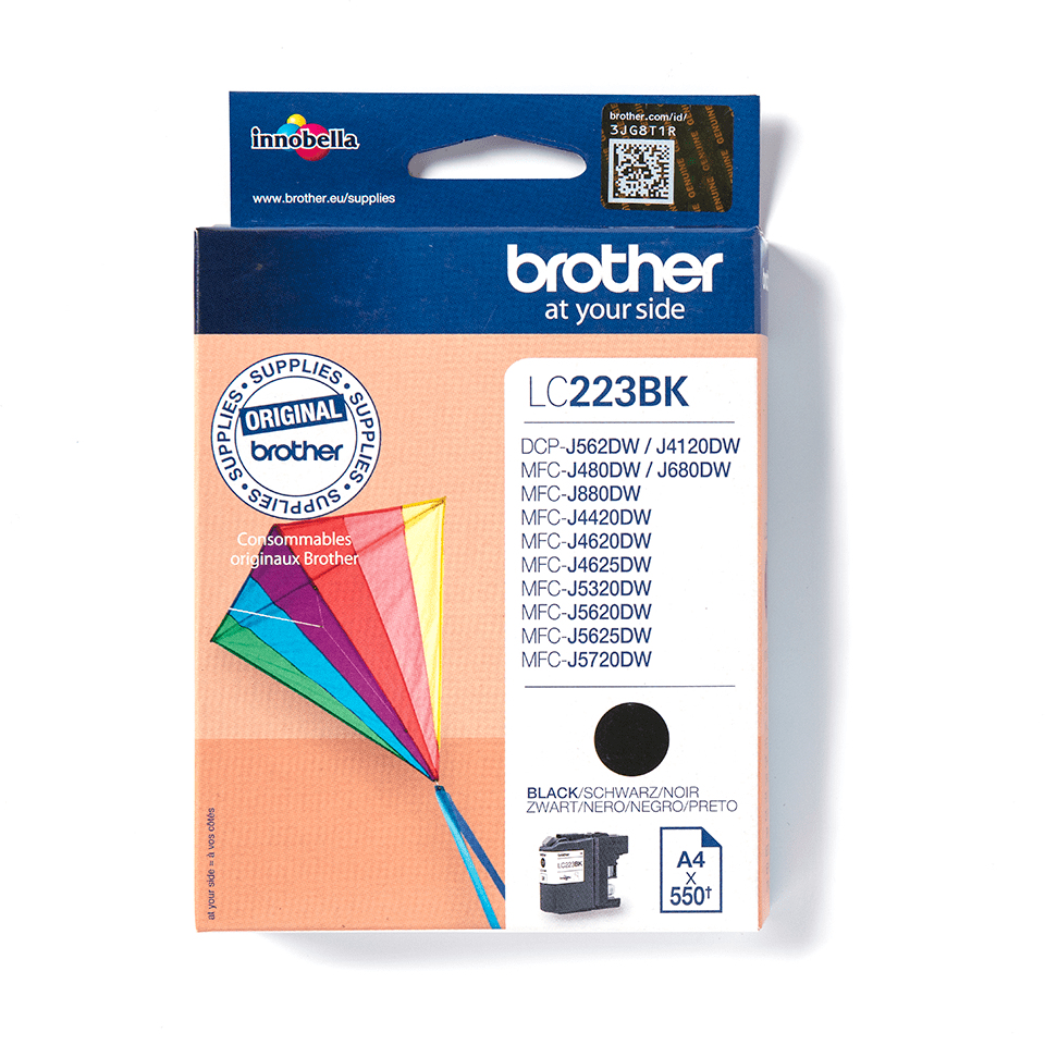 Image of Brother LC-223BK Ink cartridge black, 550 pages ISO/IEC 24711...