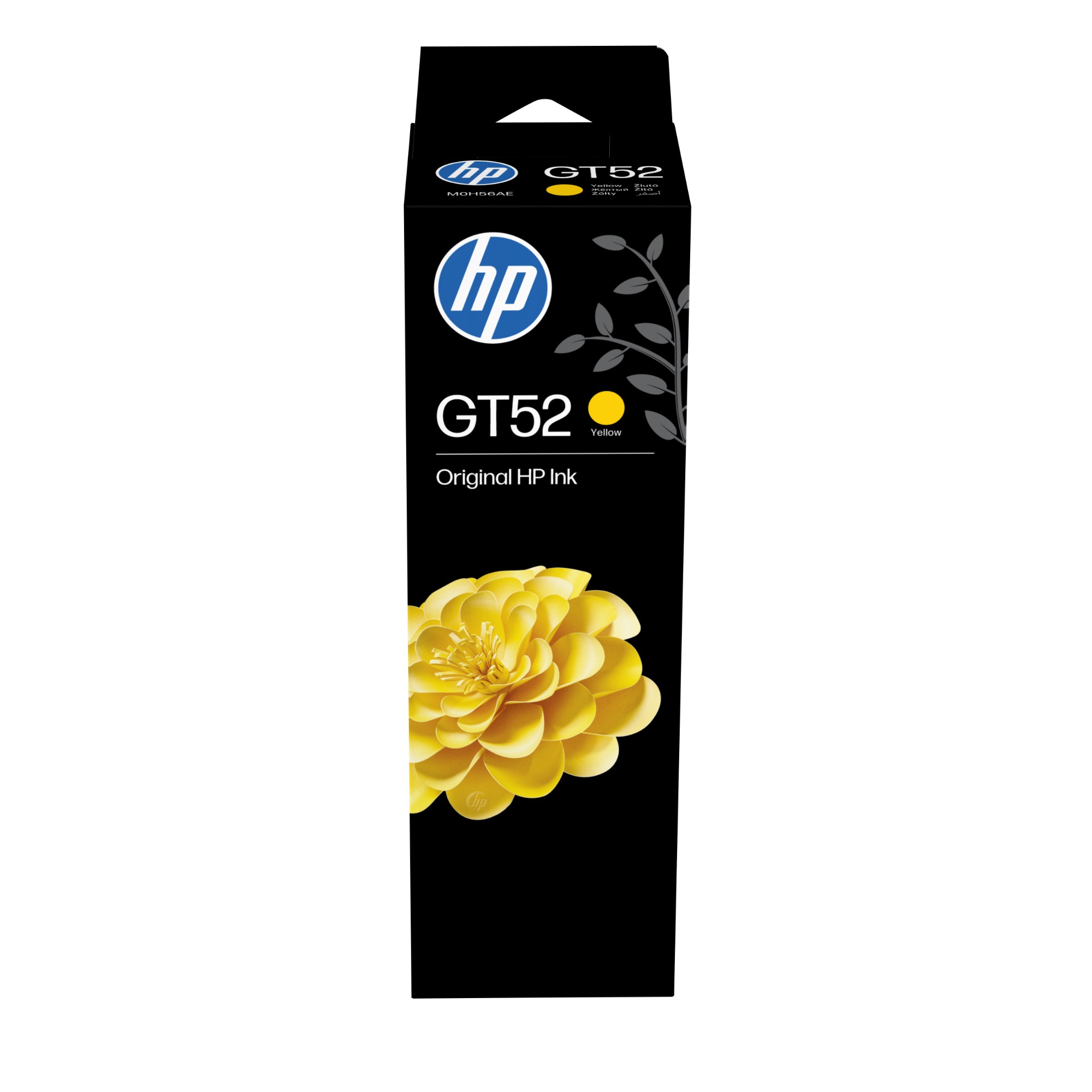 HP M0H56AE/GT52 Ink bottle yellow. 8K pages 70ml for HP DeskJet GT 580