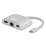 Siig USBC to HDMI with LAN Adpater Silver