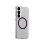 PanzerGlass CARE by ® Flagship Case Transparent Urban Combat w. Plum Purple Qi Compatible Samsung Galaxy S25