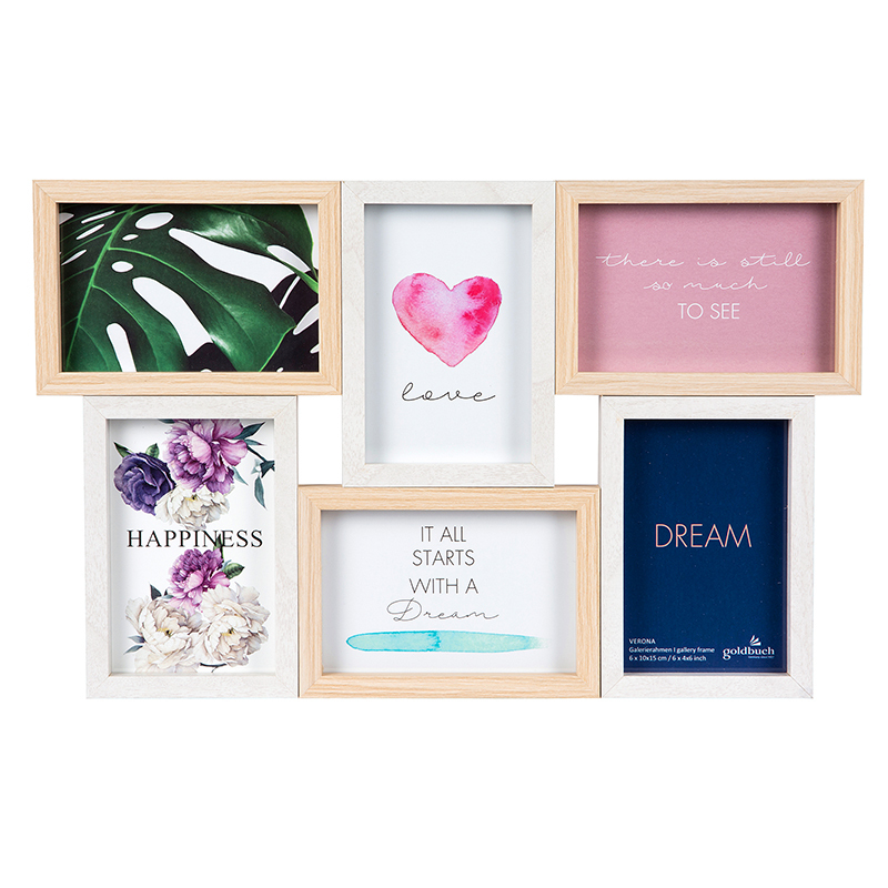 Image of Goldbuch 92 0779 - MDF - Natural - White - Multi picture frame -...