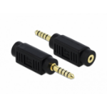 DeLOCK 65996 tussenstuk voor kabels 4.4 mm 5 pin 2.5 mm 4 pin Zwart