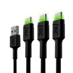 Green Cell KABGCSET03 USB cable 2 m USB A USB C Black