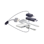 Liberty AV Solutions DL-AR2804 video cable adapter HDMI Type A (Standard) DisplayPort + USB Type-C Black, White