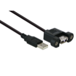 Alcasa USB 2.0 A/A 1 m USB cable USB A Black