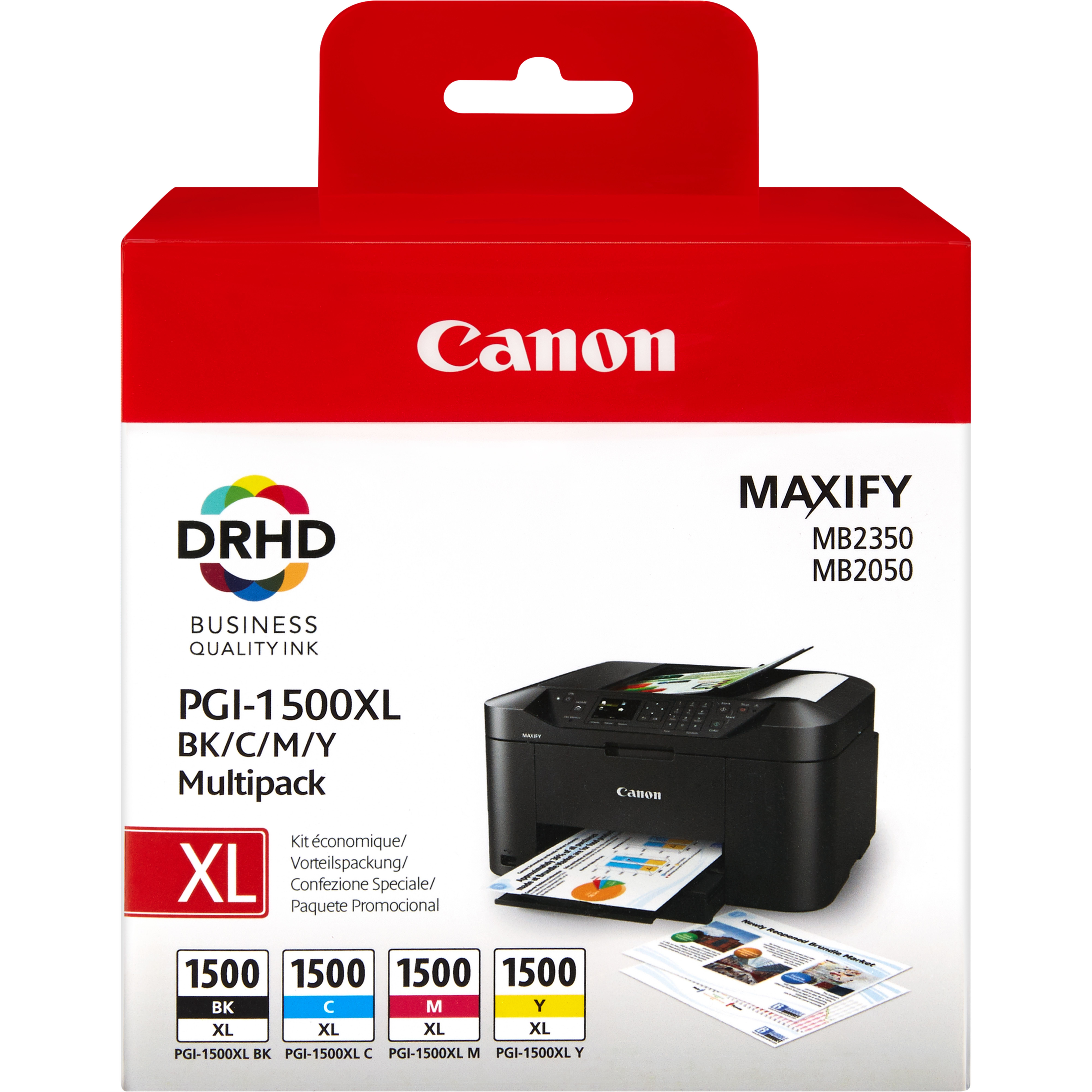 Image of Canon 9182B004/PGI-1500XLCMYBK Ink cartridge multi pack Bk,C,M,Y...