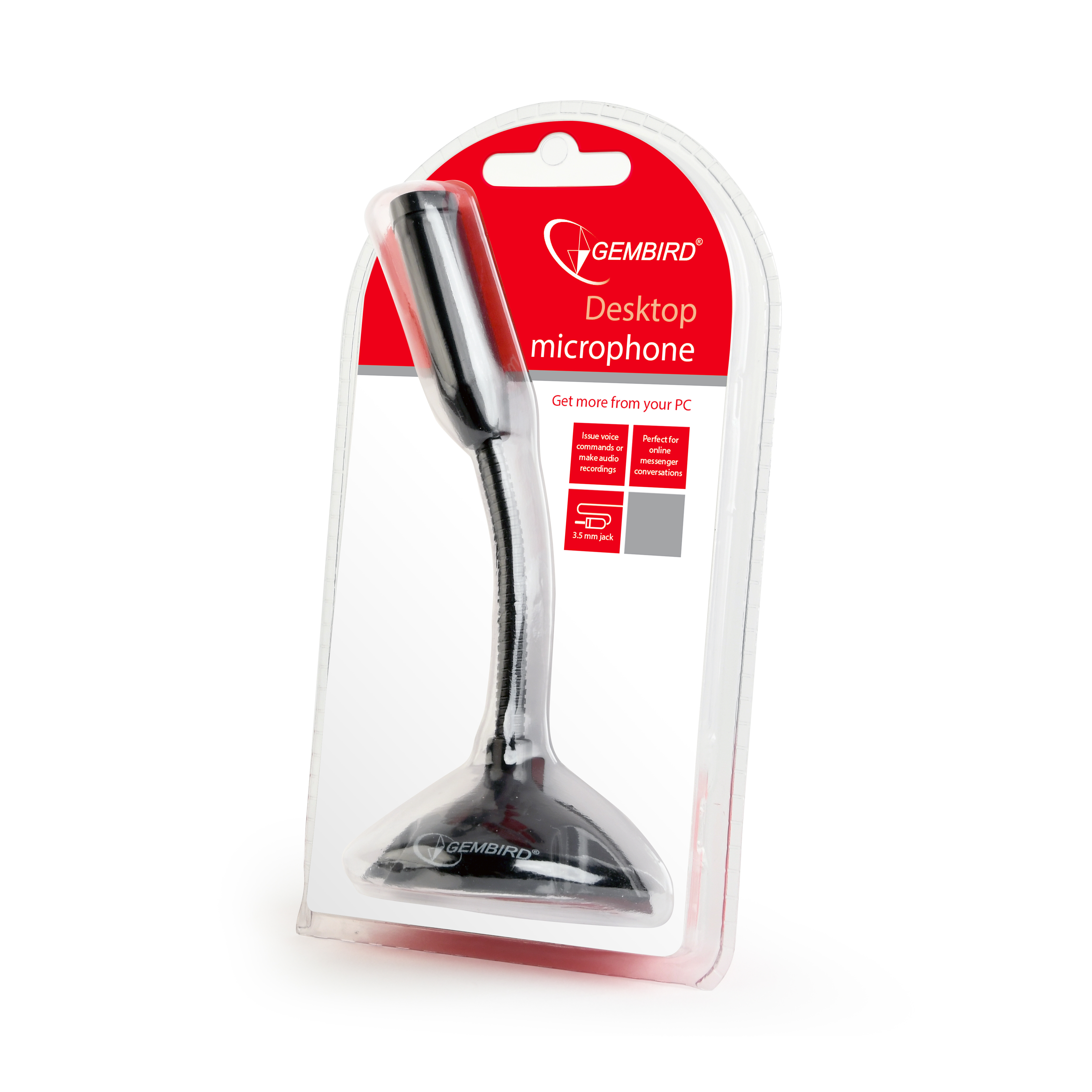 Image of Gembird *Desktop microphone black PC microphone