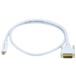 Monoprice Mini Displayport/DVI, 0.9144 m 36" (0.914 m) White